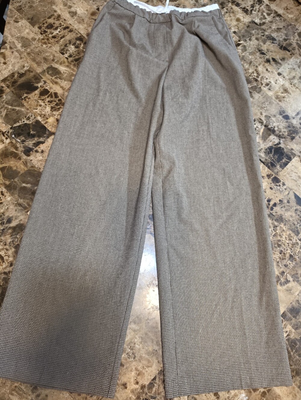 Zara Girl 11-12 Taupe Microcheck Dress Pants